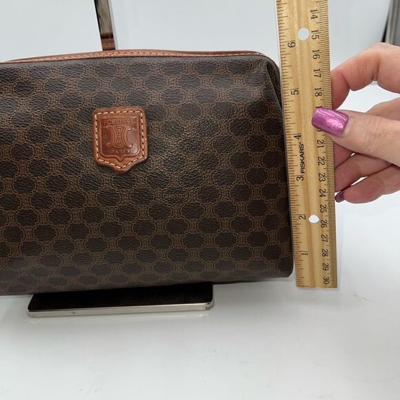 Celine Vintage Macadam Pouch with COA *see pics and description - Picture 2 of 13
